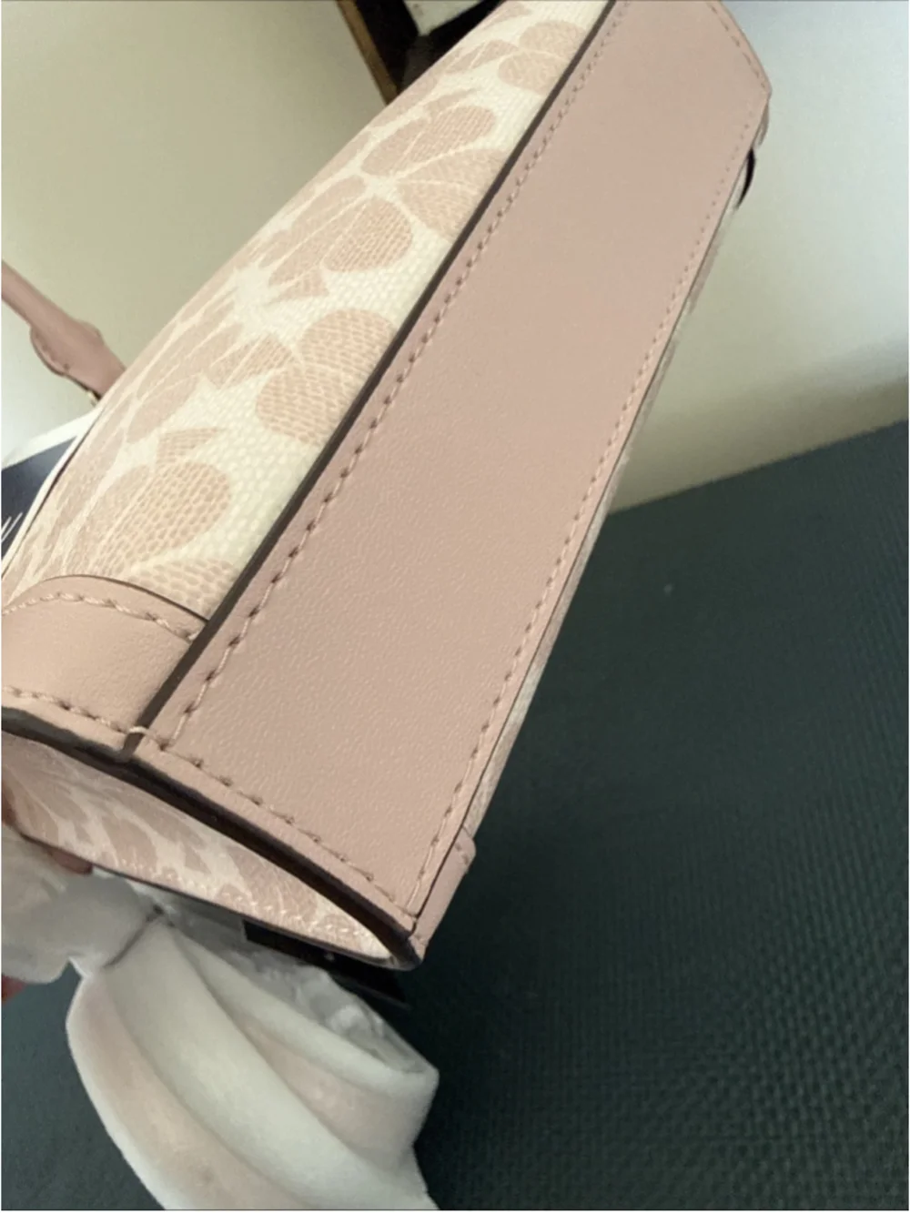 Kate Spade Flower Mini Tote Rose Pink Smoke 2 Tone Crossbody Bag NWT $329